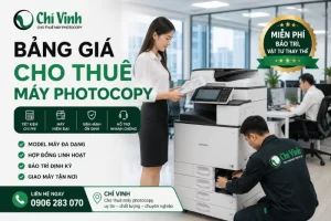 Dịch vụ cho thuê máy photocopy trọn gói từ Chí Vinh, hỗ trợ giao máy và lắp đặt siêu tốc ngay trong ngày tại khu vực TP.HCM, Bình Dương và các tỉnh lân cận.