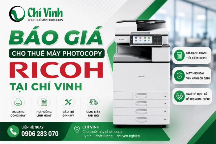 Báo Giá Thuê Máy Photocopy Ricoh 2026 – Đầy Đủ 42 Model Bảng so sánh chi tiết các mức giá thuê máy photocopy theo tháng, được tối ưu chi phí theo nhu cầu sử dụng thực tế của từng quy mô doanh nghiệp