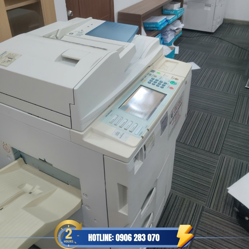Dịch vụ thuê máy photocopy công trình Ricoh MP 7503 siêu bền tại ban chỉ huy dự án TPHCM.