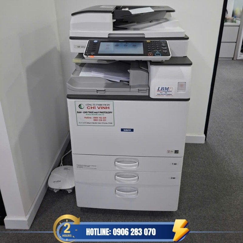 Ricoh MP 3054 trang bị màn hình cảm ứng 10.1 inch, giao diện trực quan, dễ sử dụng.