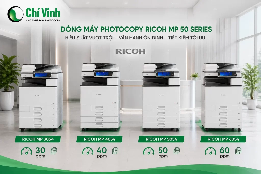 Cho thuê máy Photocopy đen trắng TP.HCM – Trọn gói từ 799.000đ/Tháng Các dòng máy photocopy Ricoh đen trắng cho thuê