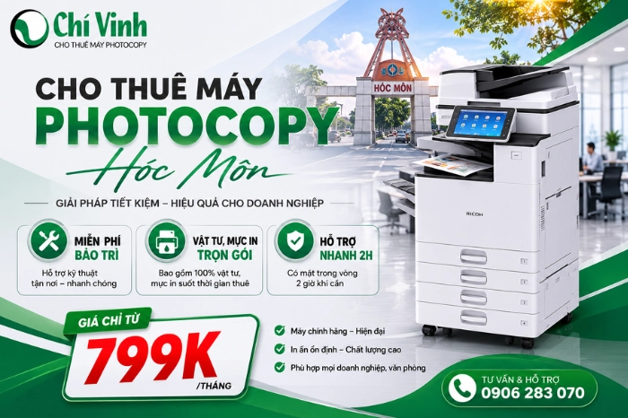 dịch vụ cho thuê máy photocopy tại hóc môn giá chỉ từ 799k