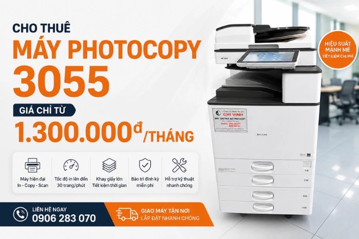 cho thuê máy photocopy ricoh 3055