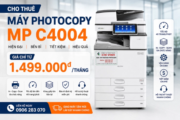 Cho thuê máy màu c4004