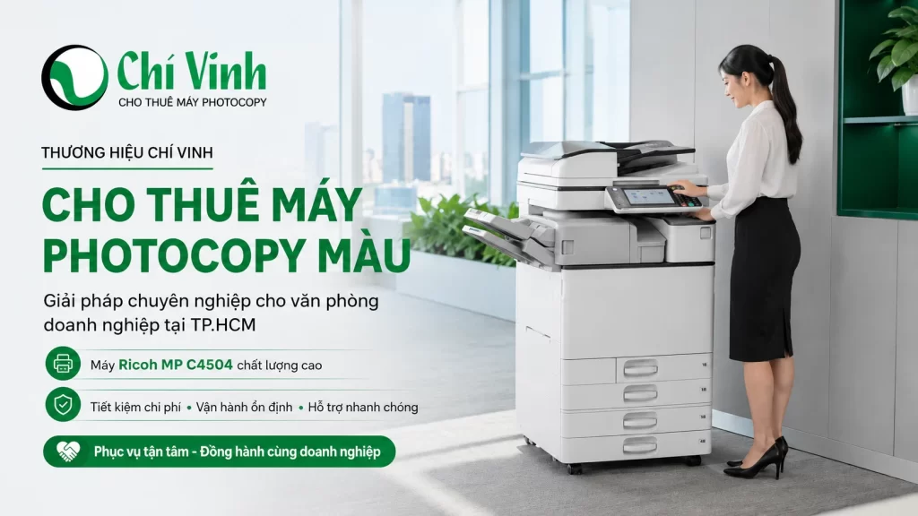 Thuê máy photocopy màu Ricoh chính hãng tại Chí Vinh