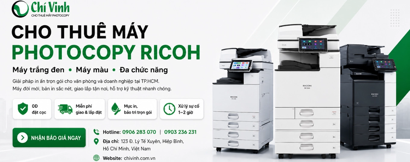 dịch vụ cho thuê máy photocopy ricoh trọn gói