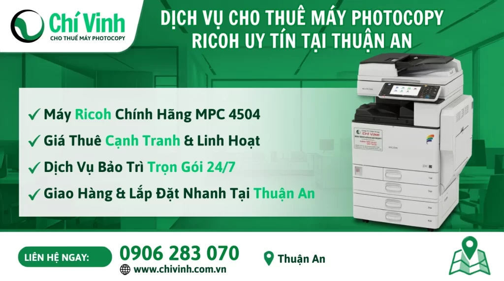 Dịch vụ cho thuê máy photocopy Thuận An